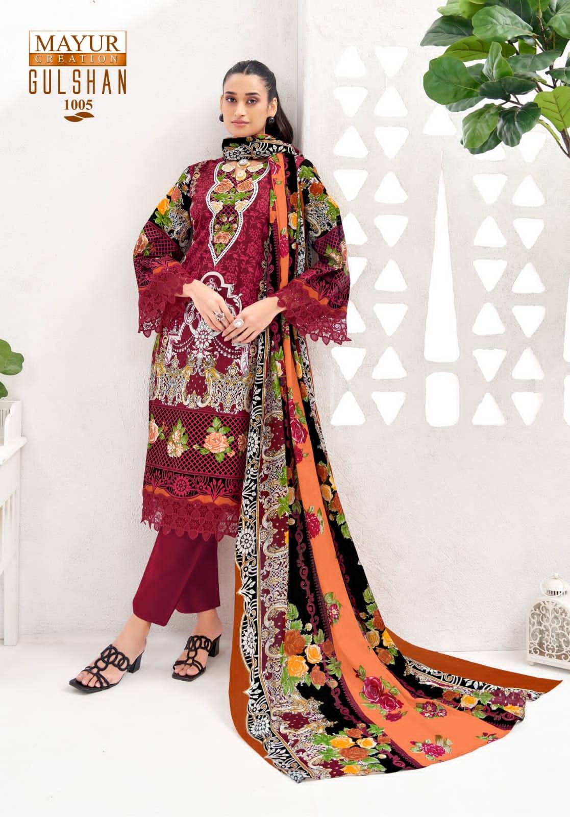 Mayur gulshan vol-01 karachi cotton wholesale dress material